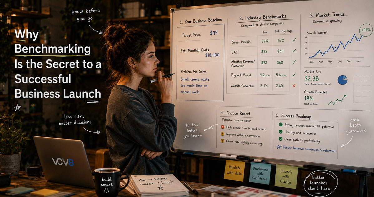 VCV8 article — Benchmarking: The Secret to a Successful Business Launch